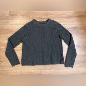 Jenni Kayne Cashmere Fisherman crewneck Sweater in charcoal size Medium - used